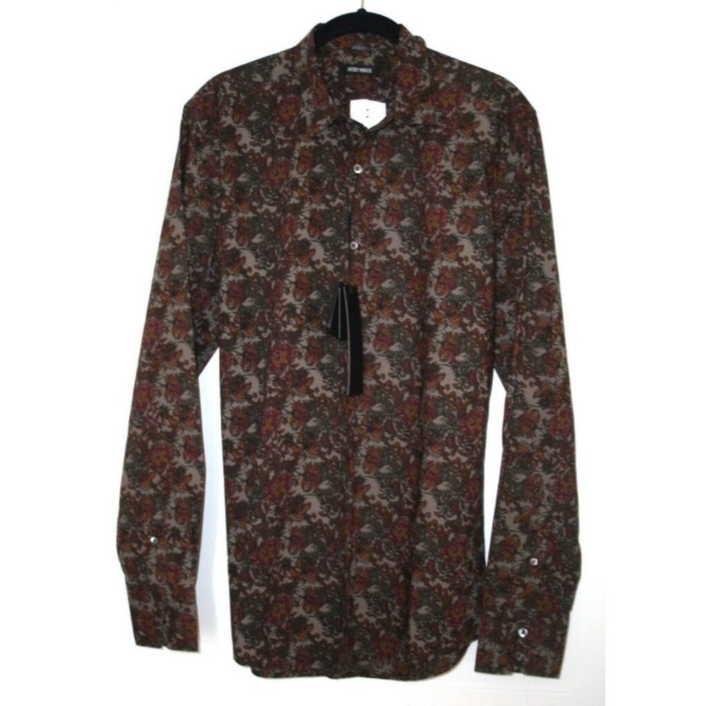 ANTONY MORATO  Dress SHIRT Florals LONG SLEEVE 100% Cotton M $119